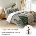 thumbnail image 7 of Merry Chrismas Bedding Duvet Cover Set Twin Size 4 Pieces Gray Snowflake Xmas Tree Soft Twill Plush Quilt Cover, Include 1 Duvet Cover 1 Flat Sheet And 2 Pillow, 7 of 7