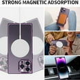 thumbnail image 2 of Dteck for iPhone 11 Pro Max Case Magnetic Compatible with MagSafe, Soft Plating TPU Bumper Anti-Scratch Shockproof Clear Cover with Camera Lens Protector for iPhone 11 Pro Max,Deep Purple, 2 of 4