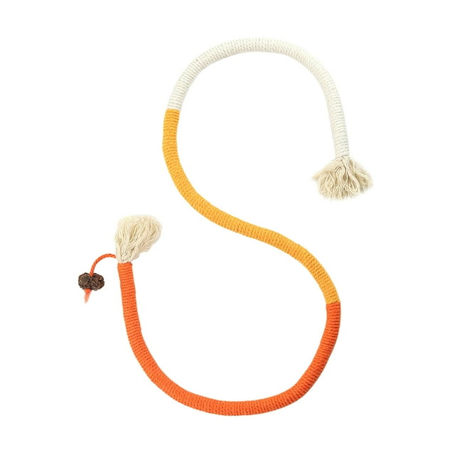 Jouets à Mâcher Interactifs pour Chat Corde Nouveauté Jouet Drôle pour Chats d'Intérieur Fait à la Main Jouets à Mâcher pour la Dentition des Animaux 276 Pouces Interactifs pour Toutes les Races