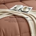 thumbnail image 5 of BedTreat Down Alternative Comforter with Corner Tabs - All Season Quilted Full Size 240 GSM Coffee Comforter, Machine Washable Microfiber Bedding, 5 of 6