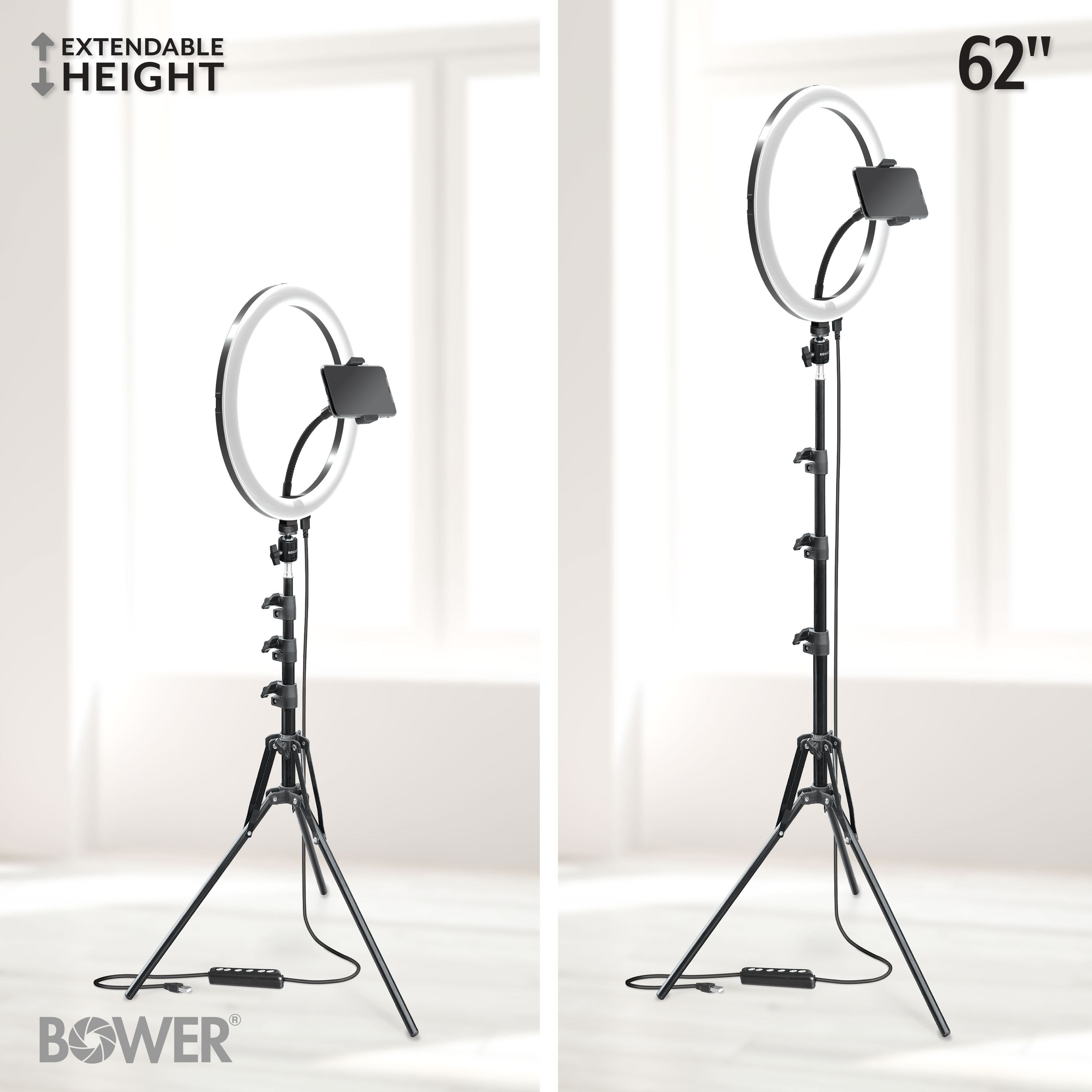 Bower 12-Inch RGB Ring Light Studio Kit with Tripod photo 4
