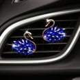 thumbnail image 1 of Clip de perfume para salida de aire del coche con forma de cisne exquisito con diamantes de imitación, decoración para aire acondicionado fresco y aromaterapia, 1 of 1