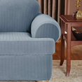 thumbnail image 3 of Sure Fit 35828 Banquette d'Appoint à Rayures Stretch 2 Piments, Bleu Français, 3 of 5