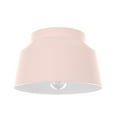 thumbnail image 2 of Hunter - Cranbrook 1-light Blush Pink, Medium Size Flush Mount Light, Dimmable, Modern Style, Bell Shaped, for Bedrooms, Dining, Living Rooms - 19172, 2 of 7