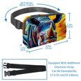 thumbnail image 3 of Rhinoceros Lightweight Adjustable Money Belt Waist Pack with Extension Strap - Unisex, 3 of 7