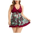 thumbnail image 2 of Fankiway Mode Femme Grand Bikini Fendu Maillot de Bain Angle Plat Ensemble Maillot de Bain Grande Taille Maillot de Bain 2 Pcs Maillots de Bain Grande Taille pour Femmes, 2 of 9