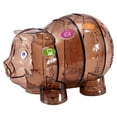 thumbnail image 1 of Bangcool Piggy Bank Pig Cute Four Grid Large Capacity Plastic Coin Bank Coin Saving Box, 1 of 10