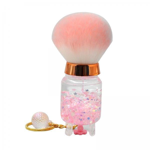 4 Brochas Para Polvos, Herramienta De Belleza, Brocha De Maquillaje Para Polvos Sueltos, Rubor, Contorno Rosa