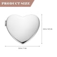 thumbnail image 3 of Espejo de bolsillo plegable de doble cara, compacto, con forma de corazón para mujer, 3 of 8