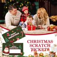 thumbnail image 3 of 10Pcs/Set Christmas Scratch Tickets Gift Vouchers With Santa Claus & Tree Party Game Decor Fun Holiday Designs, Prizes, 3 of 8