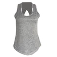 thumbnail image 2 of Rvasteizo Womens Tank Tops Sleeveless Sport Workout V Neck Back Cut Out Solid Light Summer Breathable Ladies Fitness Training Blouse, 2 of 3