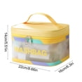 thumbnail image 3 of Ohufall Colorful Large Capacity Outdoor PVC Wash Bag Portable Travel Cosmetic Storage Organizer Toiletry Bag Travel Essentials, 3 of 5