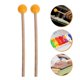 thumbnail image 2 of 1 par de mazos de batería: baquetas de percusión, mazos de xilófono de goma para presentaciones escolares y entretenimiento en casa, baquetas de percusión de madera., 2 of 6