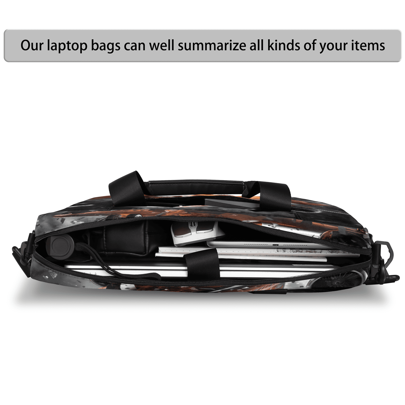 Herdesigns Retro Airplane Laptop Bag for Women Men, Computer Case Briefcase Messenger Bags, 15-15.6 inch Laptop Sleeve Shoulder Bag