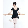 thumbnail image 3 of Daydance Skirted Black Ballet Dance Leotard for Women, 3 of 5