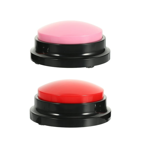 OATIPHO 2Pcs Plastic Dog Buttons Recordable Talking Buttons Loud Clear Sound for Pets