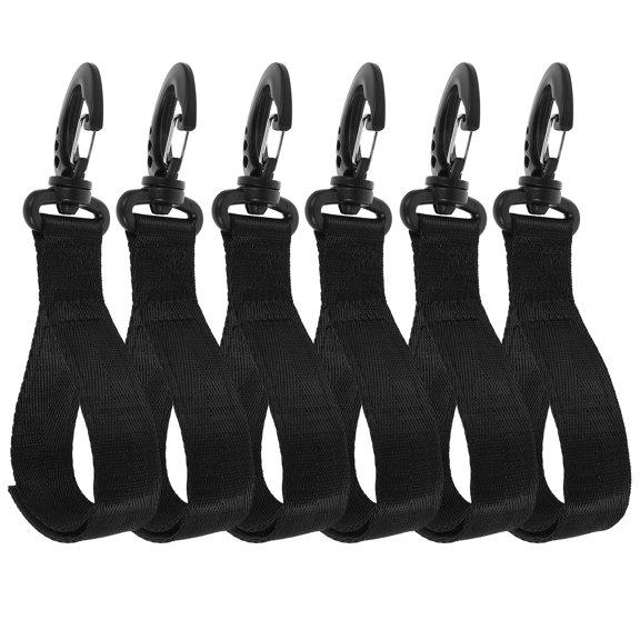 OUNONA 6-Pack Marine Boat Dock Mooring Lines with Elastic Bungee Cords and Adjustable Fixing Buckles for Secure Tie-Down