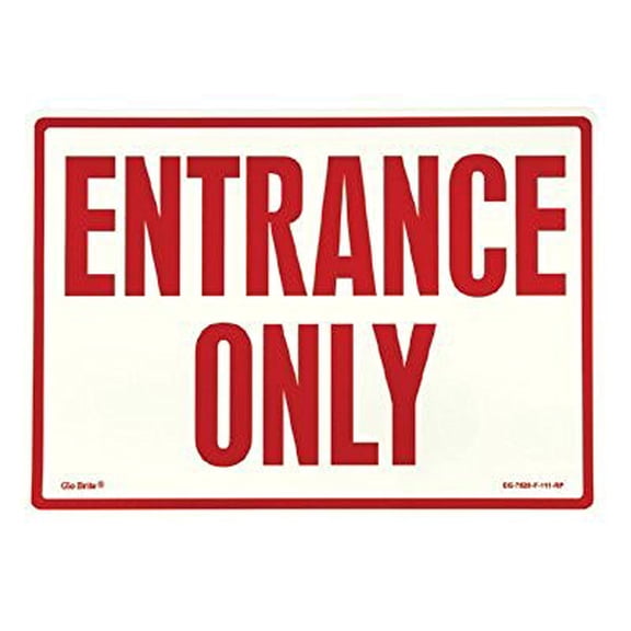 JESSUP EG-7520-F-111-RP PEEL AND STICK EG SIGN GLOW BACKGROUND; RED TEXT