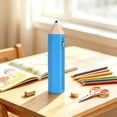 thumbnail image 5 of Pencil Shaped Case, Cute Pencil Shaped Storage Bag with Side Zipper, Soft and Durable Pen Case for study, Art Supplies, and Stationery Organizer, Fun Novelty Gift for Students, Blue, 5 of 5