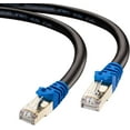 thumbnail image 2 of Outdoor Cat 7 Ethernet Cable 110Ft,High Speed 26AWG Heavy-Duty Round Networking Cord Patch Cable RJ45 LAN Shielded SSTP, 2 of 5
