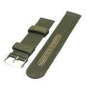 18/20/22/24mm Militray Sport Nylon Canvas Wrist Watch Band Replacement Strap Unisex