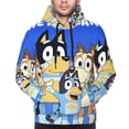 thumbnail image 5 of Lsque Bluey Pattern Casual Men's Hoodie,Hooded Sweatshirt with Kangaroo Pocket,Pullover Hoodie-X-Large, 5 of 8