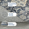 thumbnail image 5 of FairOnly 2'x6' Blue Floral Machine Washable Runner Rugs for Hallway Vintage Non Slip Entryway Rugs for Laundry Indoor Floor Runner Rug, 5 of 7