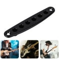 thumbnail image 4 of Guitar String Thru Body Plate, Gold Corrosion Resistance Electric Guitar Parts, Black Durable Zinc Alloy For Guitar Lovers Players, 4 of 6