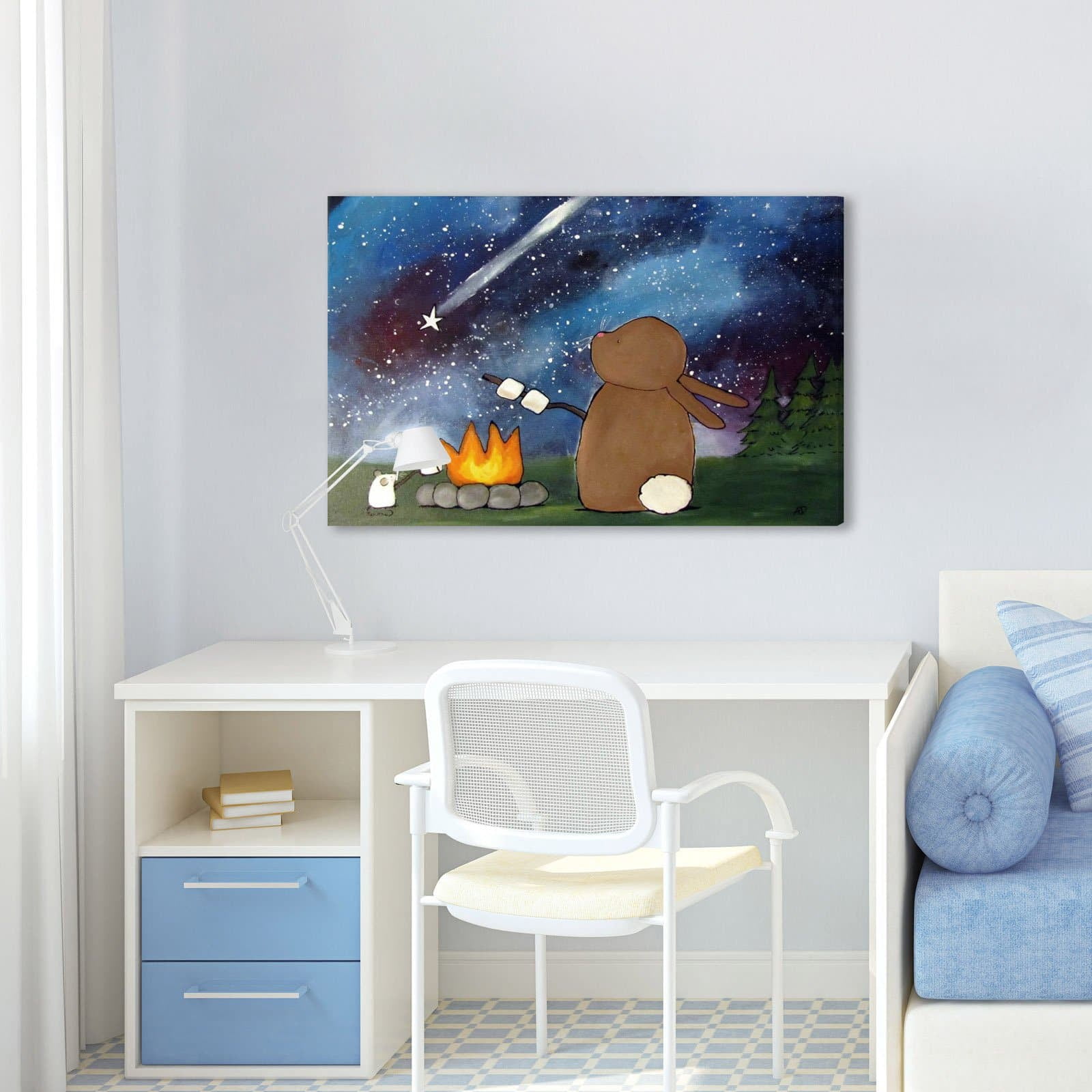 Marmont Hill "Campfire" by Andrea Doss Painting Print on Wrapped Canvas