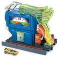 thumbnail image 6 of Hot Wheels Downtown Toxic Fuel Stop, 2 Pieces Car Vehicle Playset, 6 of 6