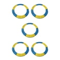 thumbnail image 1 of Yuarrent Cojín de repuesto para trampolín, acolchado de seguridad, cubierta de resorte, amarillo, azul, 1,2 m Type2 NO2, 1 of 1