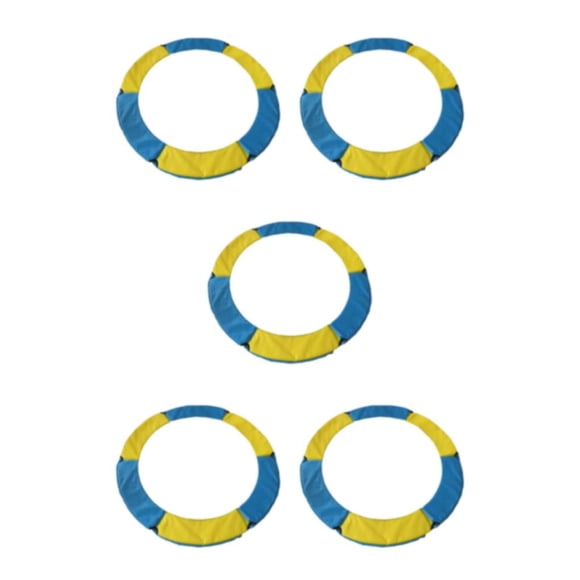 Eigraketly Cojín de repuesto para trampolín, acolchado de seguridad, cubierta de resorte, amarillo, azul, 1,2 m Type2 NO2