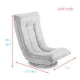 thumbnail image 6 of 360 Degree Swivel Folded Video Game Chair Floor Lazy Man Sofa Chair (Orange Red), 6 of 7