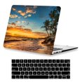 thumbnail image 1 of Kerom Compatible Con Macbook Air De 13 Pulgadas Funda 2022 2021 2020 2019 2018 Versión M1 A2337 A2179 A1932 Carcasa Rígida Protectora De Plástico Y Cubierta Para Teclado Con Logotipo Recortado Tema De, 1 of 5