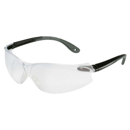 3M Virtua V4 Protective Eyewear 11670-00000-20 Clear HC Lens, Black/Gray Temple
