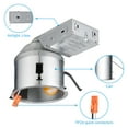 thumbnail image 4 of TORCHSTAR 8-Pack 4Inch IC Rated Air Tight Remodel Shallow LED Recessed Housing Can, 120-277V Max 15W Compatible, TP24 Connector, ETL Certified, Damp Location Rated, 4 of 7
