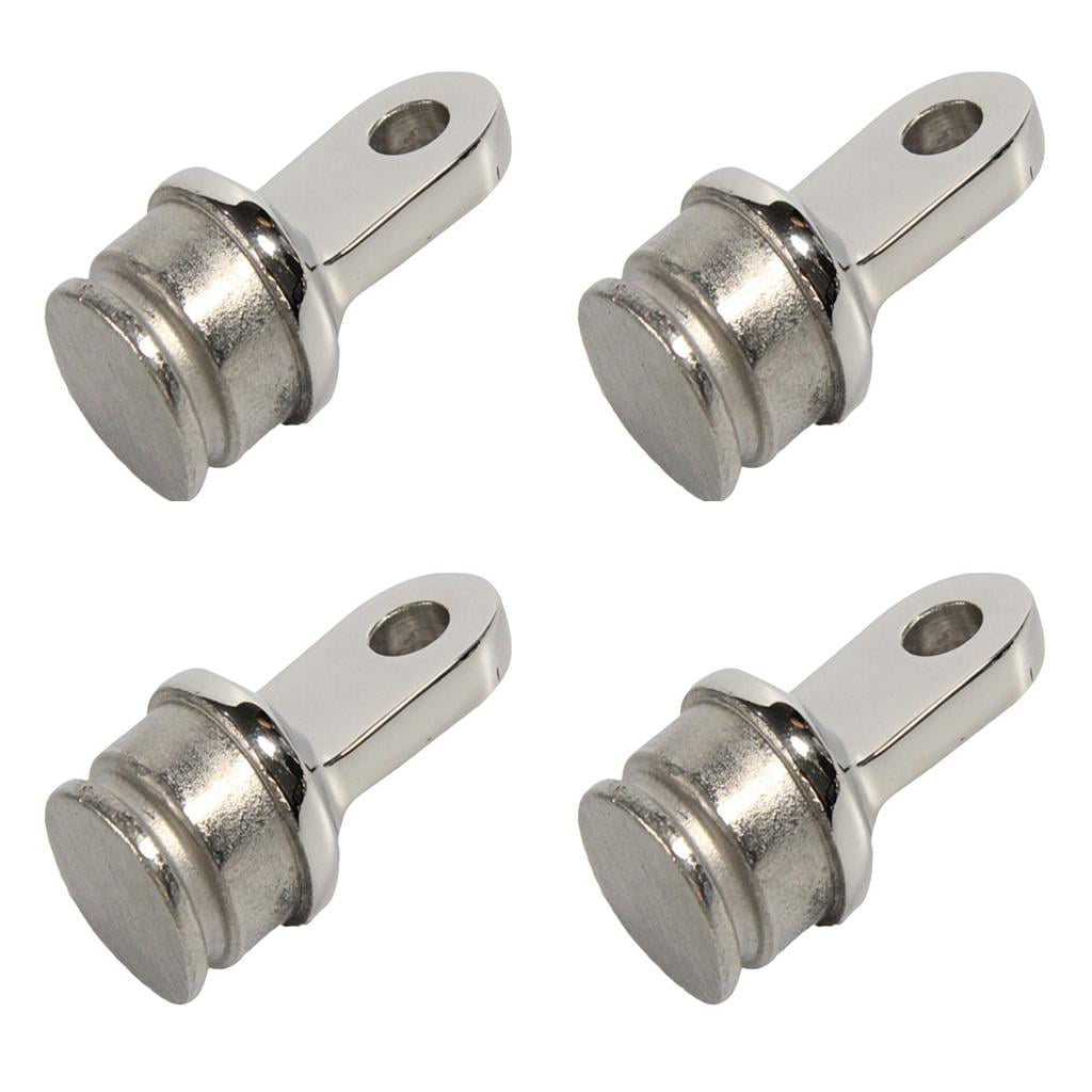 4X 316 Stainless Steel 25mm 1” Round Inside Eye End for Bimini Top Hardware 