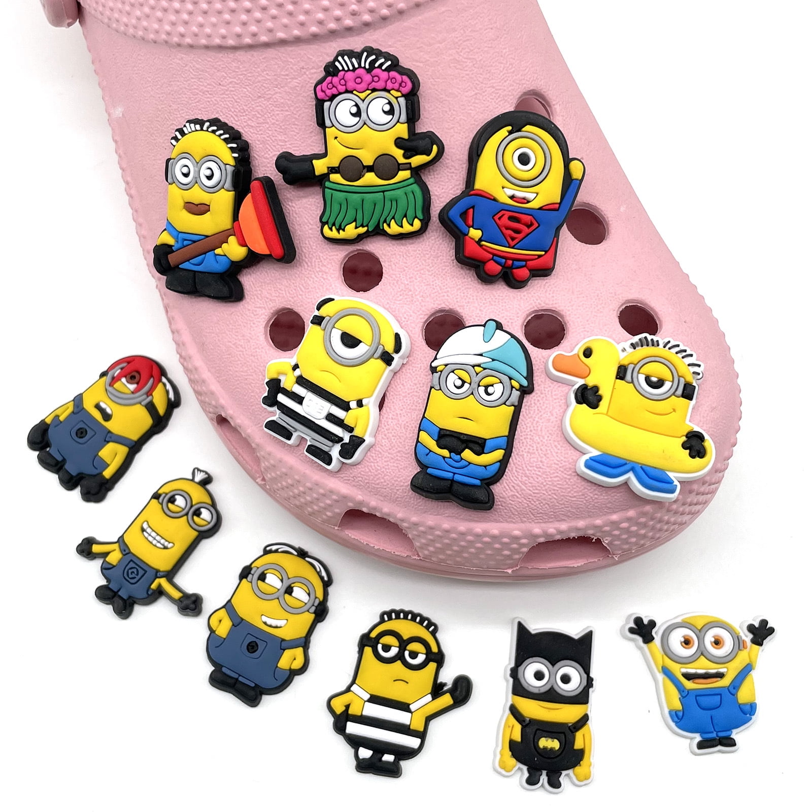12pcs Minions Despicable Me Theme Crocs Shoes Charms For DIY Clogs Sandals Decoration Shoes Accessories Set Gift Walmart
