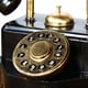 thumbnail image 4 of Modelo de teléfono hecho a mano decoración del hogar estilo europeo Negro Zulema Estatua de teléfono antiguo, 4 of 8