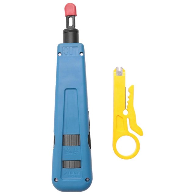 Punch Down Impact Tool With 110 And 66 Blades, Network Wire Cable Cat6/Cat5E Telephone Impact Termi