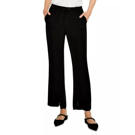 NIC+ZOE Matte Satin Split Leg Pants