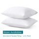 thumbnail image 2 of LOSAFEFE Fundas de almohada con cremallera 100% algodón, tamaño estándar, juego de 4 protectores de almohada súper suaves y transpirables con cremallera, fundas de almohada blancas de 20 x 26 pulgadas, 2 of 5