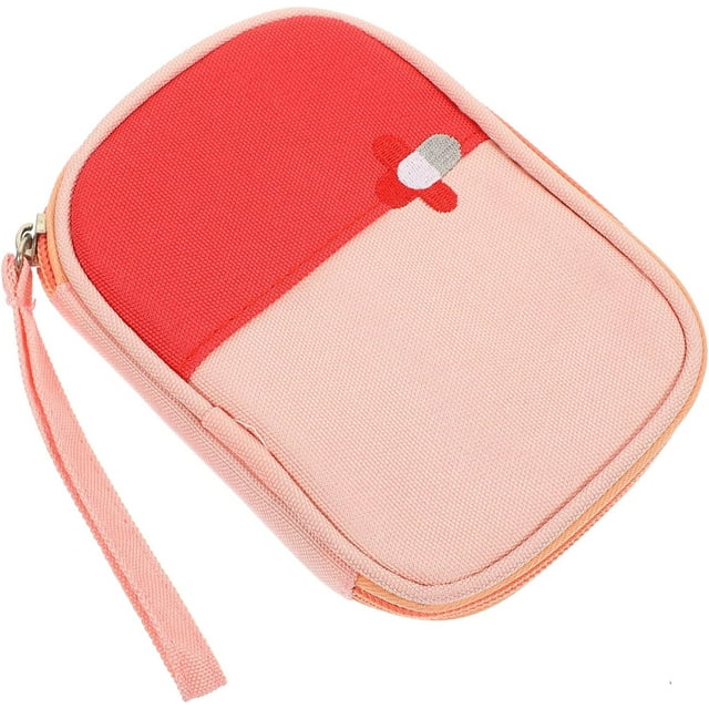 HUGFEGWE Hand First Aid Kit Outdoor Activities Handy Mini Portable Bag Mini Tote Bag Organizer Handbag Inserts Organizer Sundries Pouch Camping Oxford Cloth Storage Bags Travel CJB91-65589