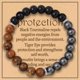 thumbnail image 1 of Ojo de Tigre Meteorito Pulsera de cuentas Tripe Energía Positiva Estiramiento Cuerda Elástica Unisex Hecho a mano Joyería para Hombres Mujeres, 1 of 5