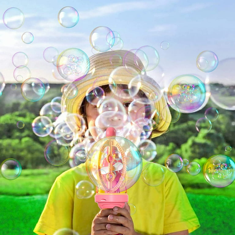 Biguy Bubble Gun Machine Blowing Electric Bubbles Automatic Soap Bubble  Toys Outdoor Party Play Toy for Kids Birthday Gift