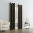 thumbnail image 5 of Mainstays Blackout Grommet Single Curtain Panel, 1 Panel, Dark Brown, 40"W x 95"L, 5 of 7