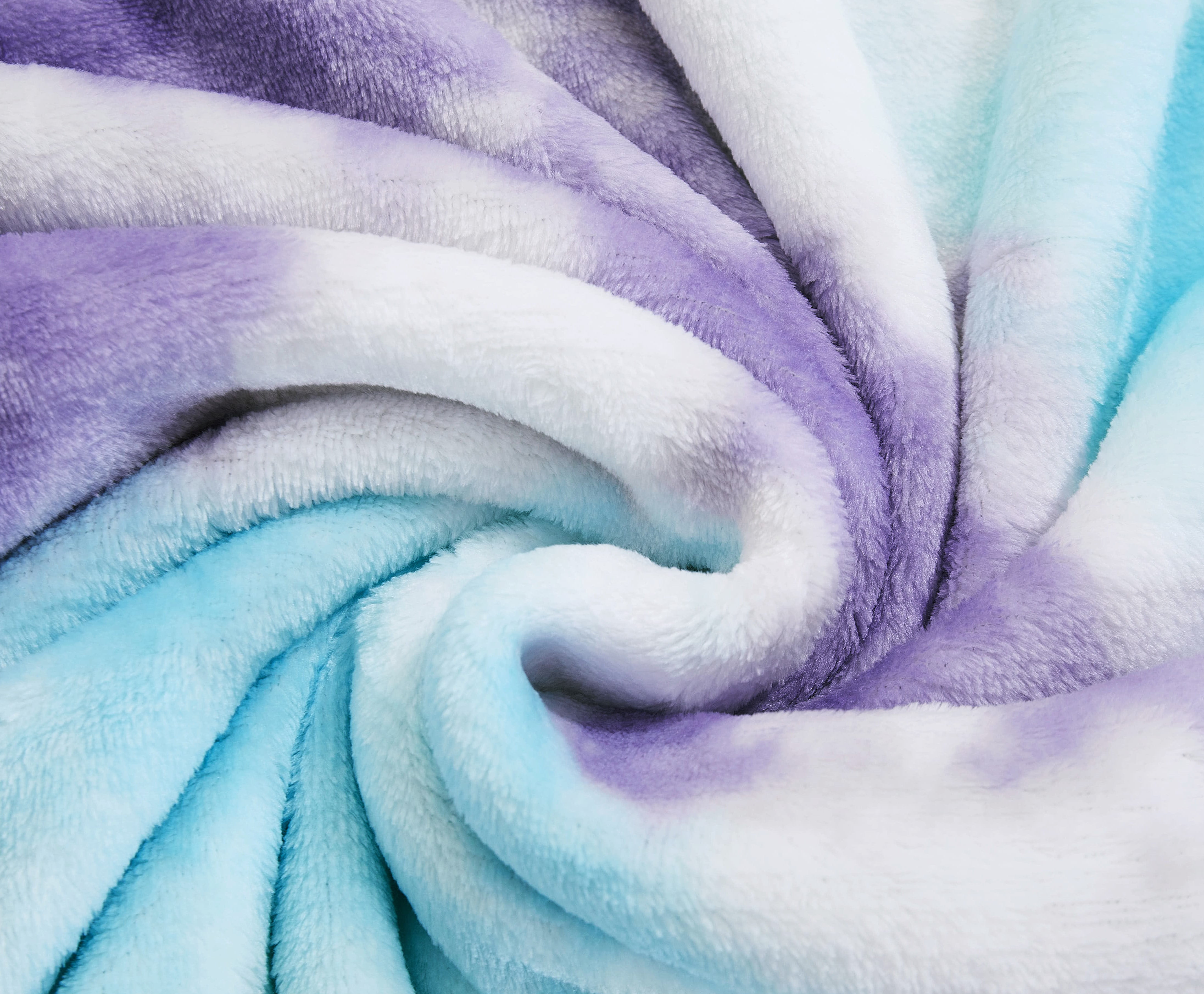 Your Zone Purple Tie-Dye XL Throw Blanket, 50 in x 72 in