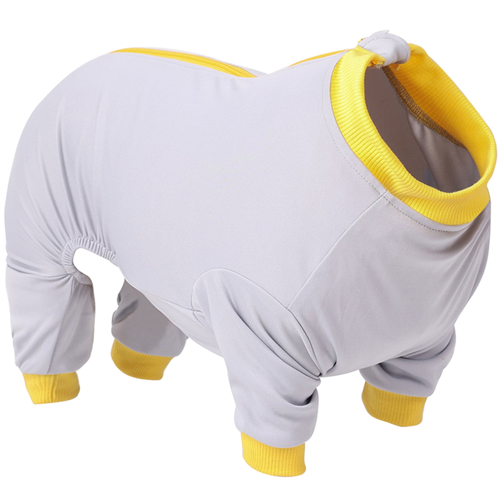 Dog Surgery Recovery Suit Zipper Design Pet Care Clothes Full Bodysuit