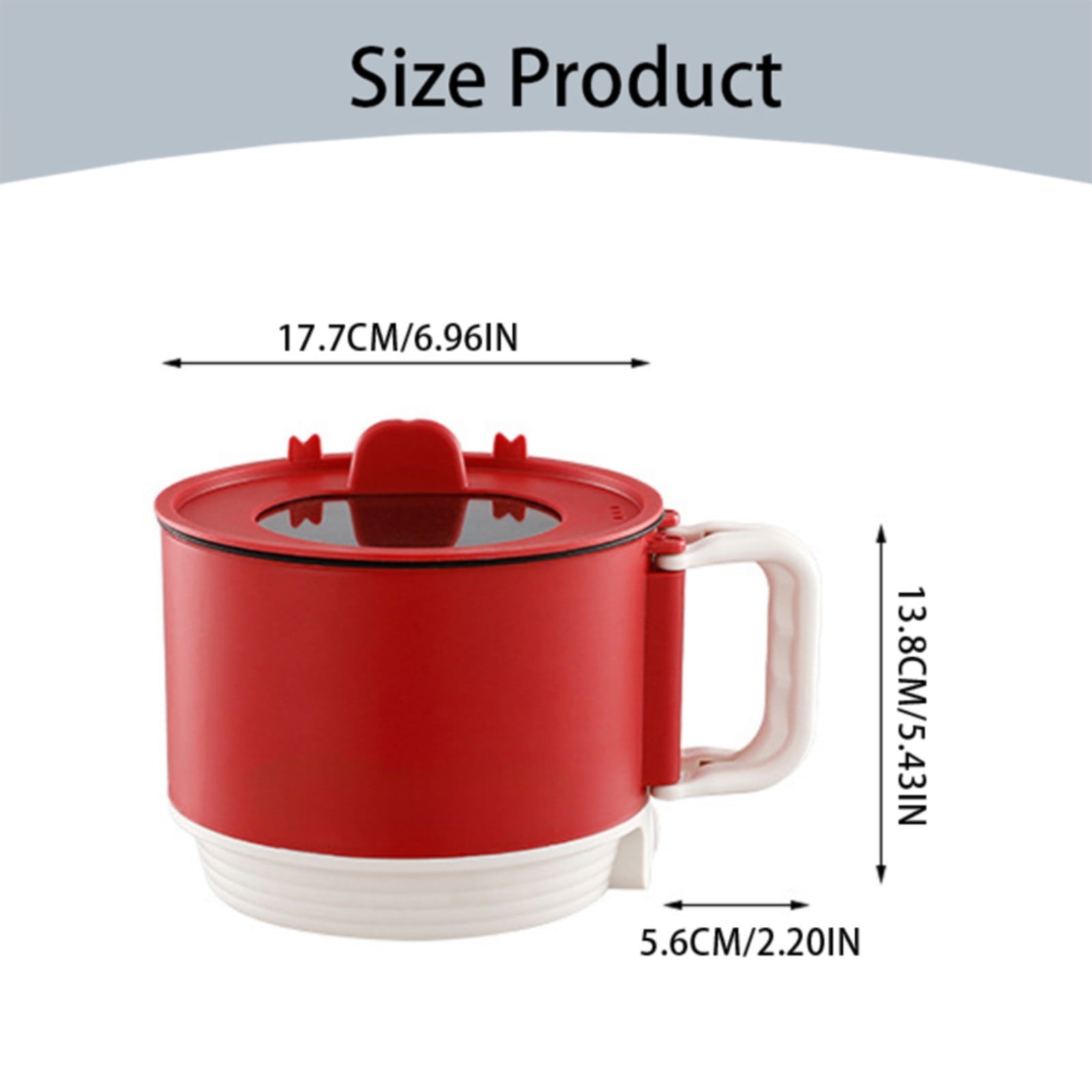 Rice Cooker, Fdelink Versatile Mini Rice Cooker and Pot for Noodles Soup Steaming Portable and Convenient for Quick Meals