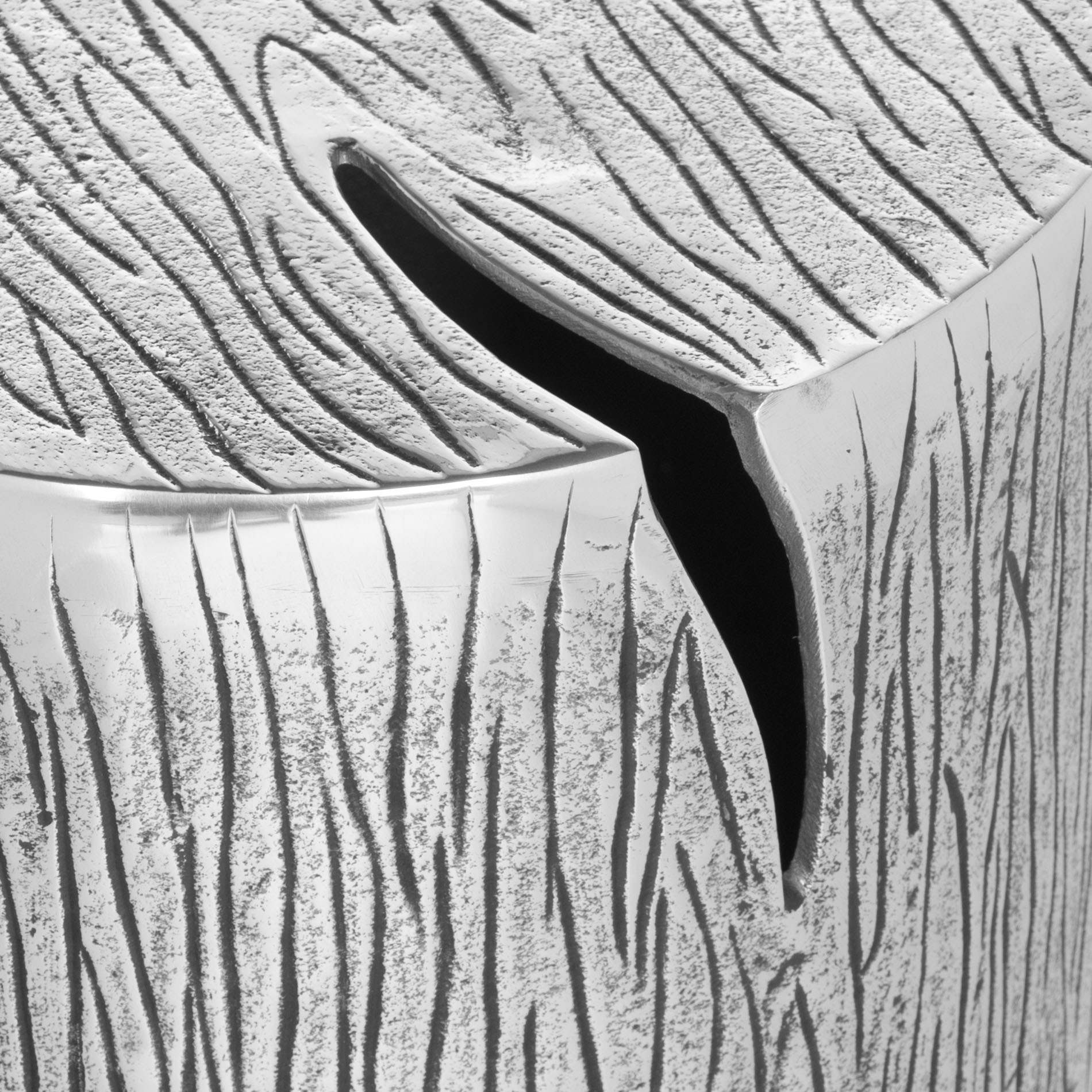 SAFAVIEH Forrest Contemporary Metal Table Stool, Silver - image 3 of 4